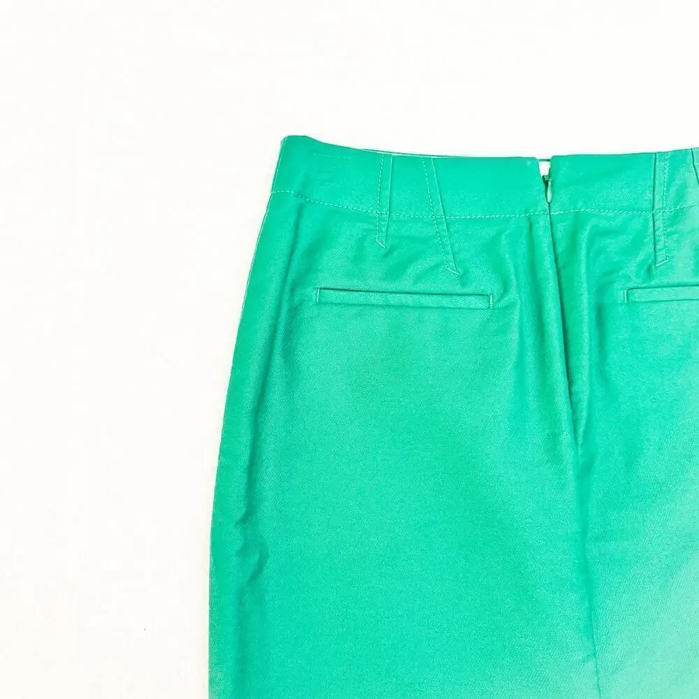 J. Crew No. 2 Pencil Straight Classic Skirt Green Size 0